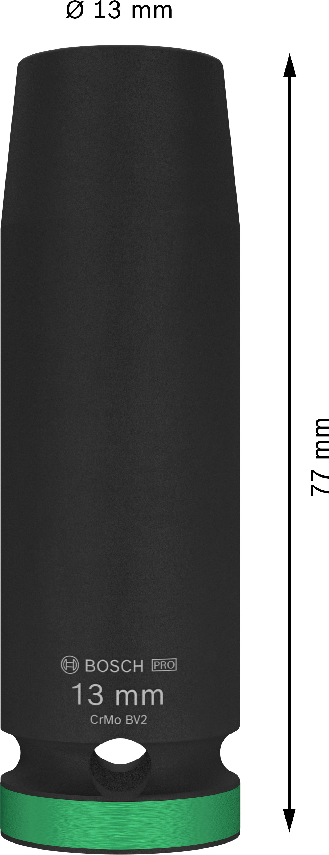 Prodloužená průmyslová hlavice 1/2" Bosch PRO IMPACT Dostupné varianty: Prodloužená průmyslová hlavice 1/2" Bosch PRO IMPACT 13 mm Prodloužená průmyslová hlavice 1/2" Bosch PRO IMPACT Dostupné varianty: Prodloužená průmyslová hlavice 1/2" Bosch PRO IMPACT 13 mm