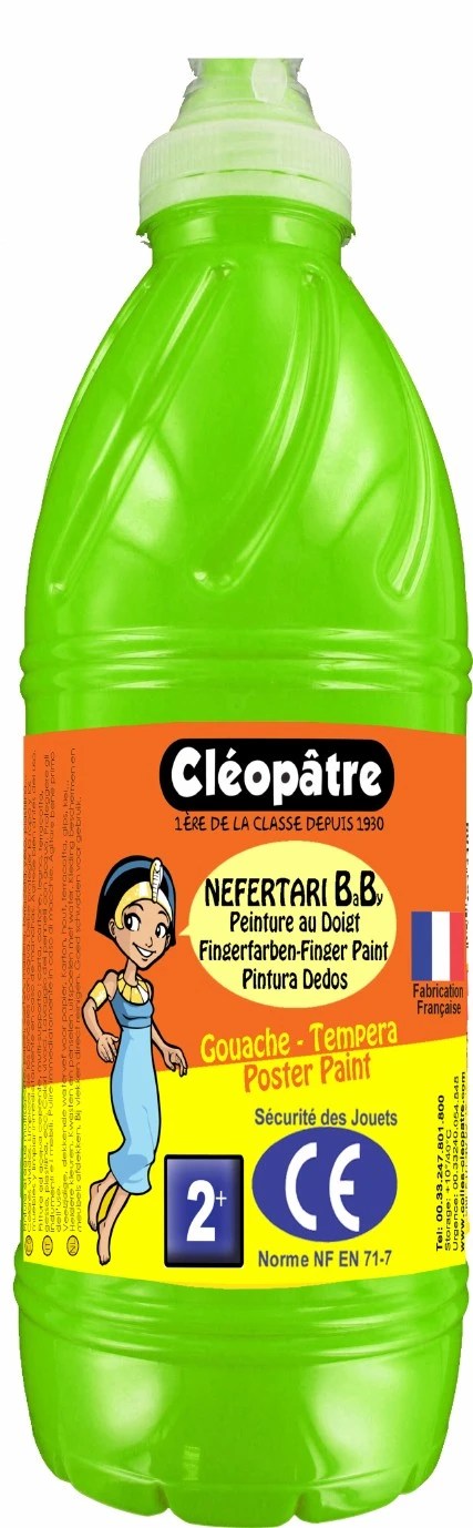 Prstová barva – tempera NEFERTARI BABY 1 Kg Světle Zelená Prstová barva – tempera NEFERTARI BABY 1 Kg Světle Zelená