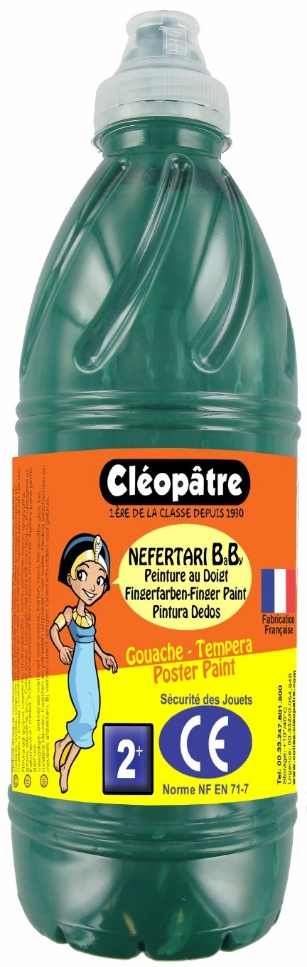 Prstová barva – tempera NEFERTARI BABY 1 Kg Tmavě Zelená Prstová barva – tempera NEFERTARI BABY 1 Kg Tmavě Zelená