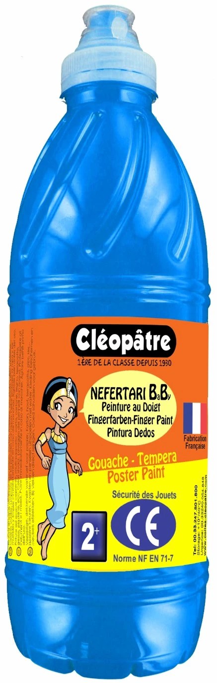 Prstová barva – tempera NEFERTARI BABY 1 Kg Základní Modrá Prstová barva – tempera NEFERTARI BABY 1 Kg Základní Modrá