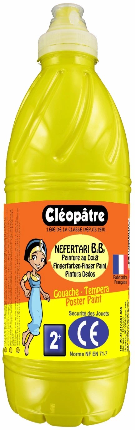 Prstová barva – tempera NEFERTARI BABY 1 Kg Základní Žlutá Prstová barva – tempera NEFERTARI BABY 1 Kg Základní Žlutá