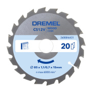 Pilový kotouč Dremel Wood 85×15 T20 2608846431 Pilový kotouč Dremel Wood 85×15 T20 2608846431