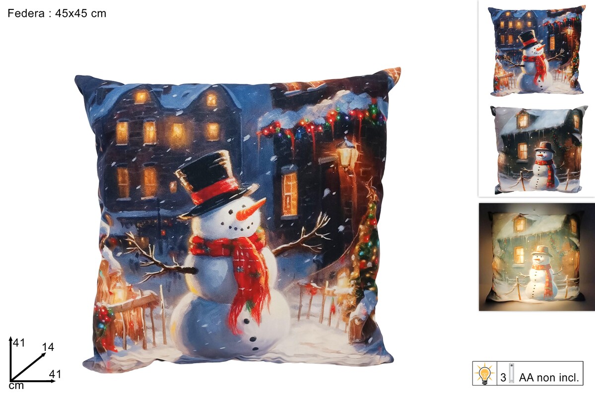 PROHOME – Polštář vánoční sněhulák různé druhy PROHOME – Polštář vánoční sněhulák různé druhy