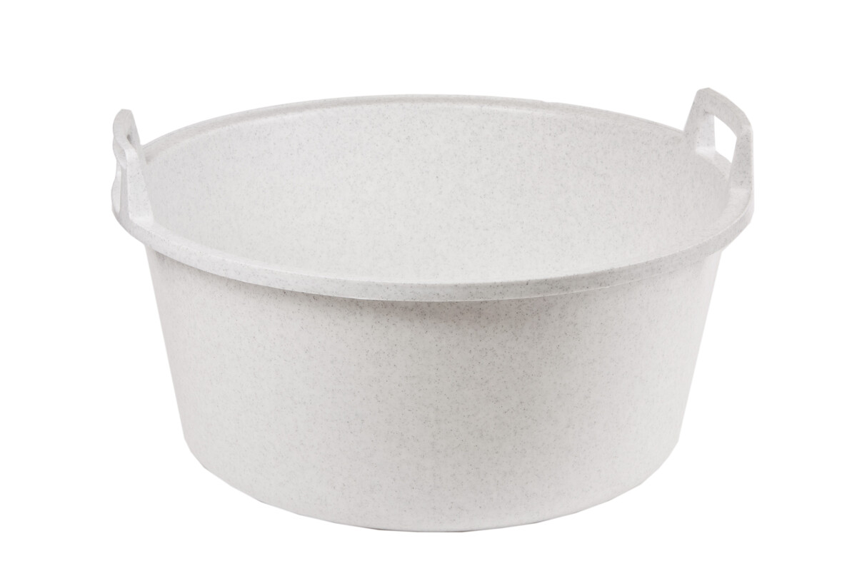 ALFA PLASTIK – Vandlík škopek 56x25cm kulatý 40l granit bílý ALFA PLASTIK – Vandlík škopek 56x25cm kulatý 40l granit bílý