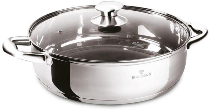 BLAUMANN – Rendlík nerez a skleněná poklice 24cm Gourmet Line BLAUMANN – Rendlík nerez a skleněná poklice 24cm Gourmet Line