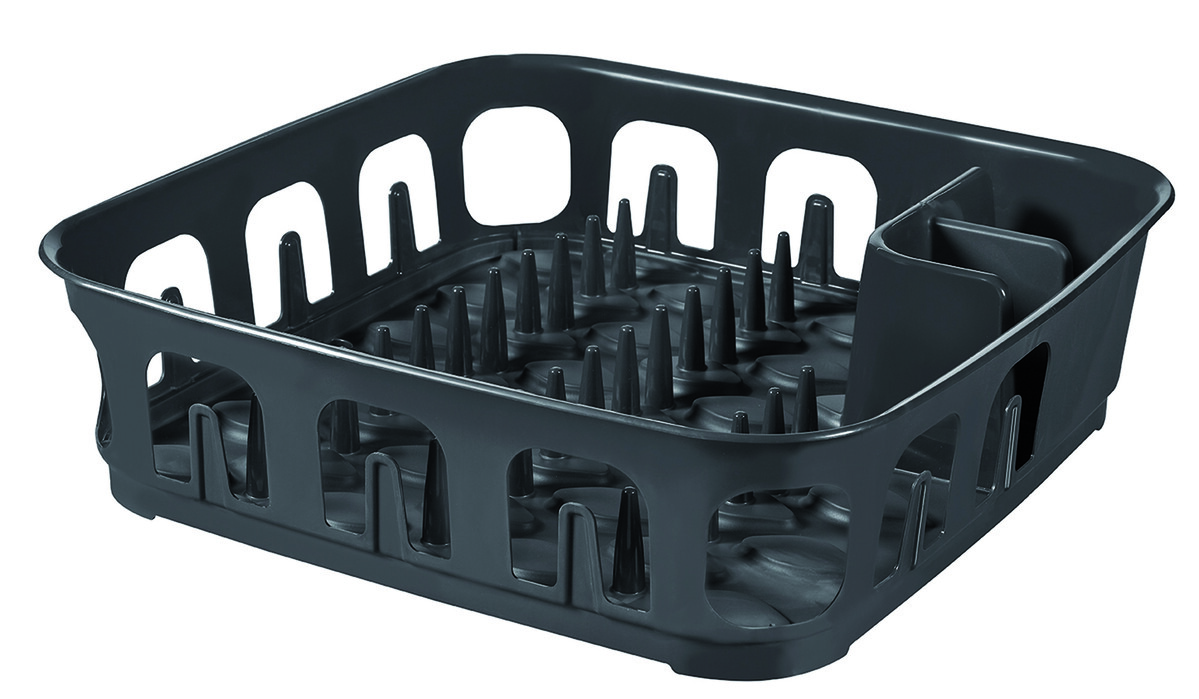 CURVER – Odkapávač na nádobí 39x39x10,1cm tmavě šedý CURVER – Odkapávač na nádobí 39x39x10,1cm tmavě šedý