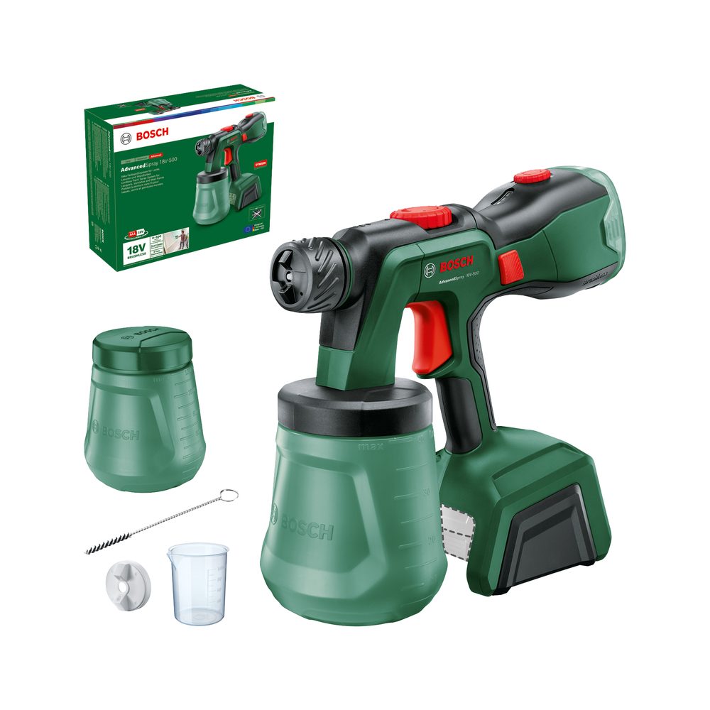 Aku stříkací pistole Bosch AdvancedSpray 18V-500 0603208200 Aku stříkací pistole Bosch AdvancedSpray 18V-500 0603208200