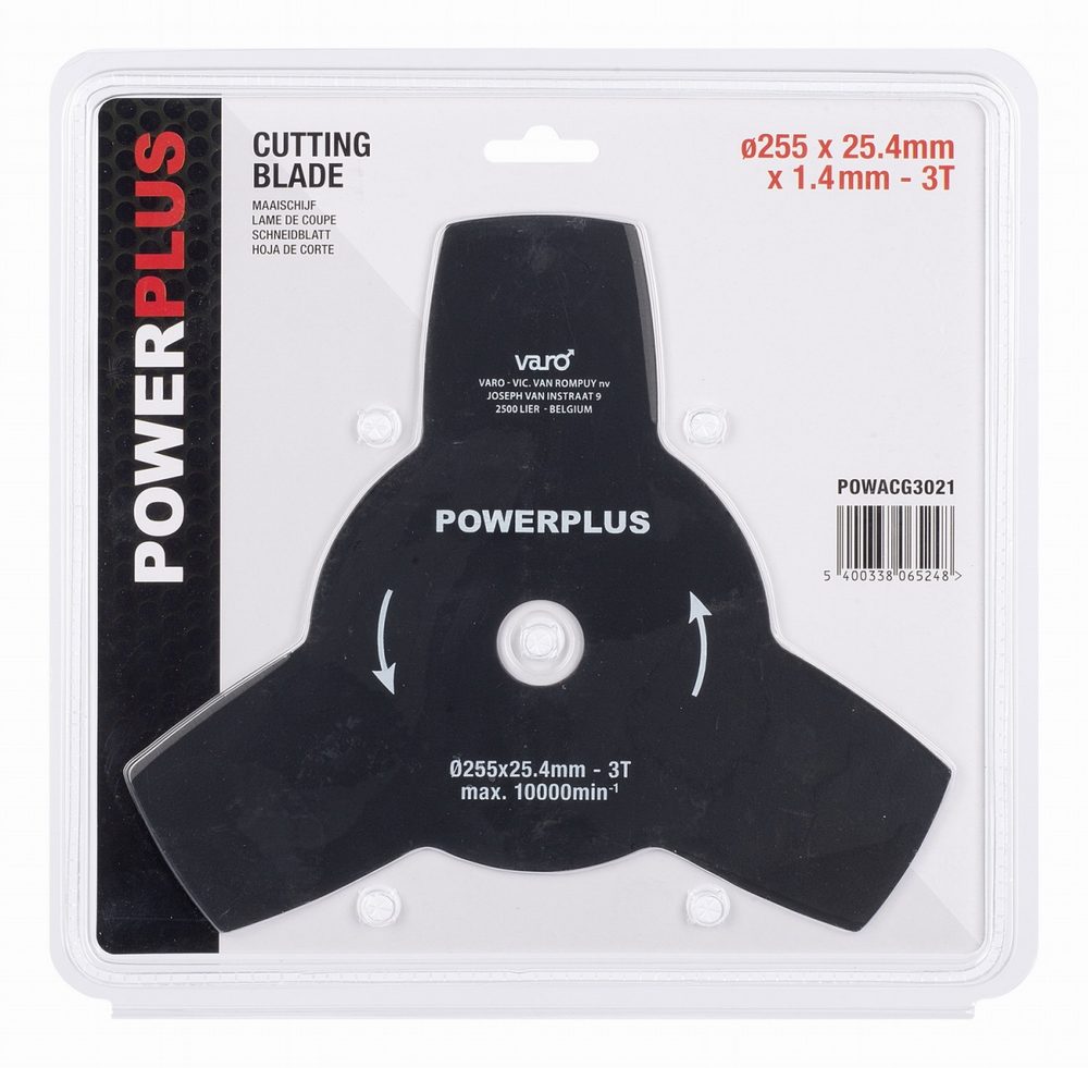 Žací nůž pro křovinořezy 255mm Powerplus POWACG3021 Žací nůž pro křovinořezy 255mm Powerplus POWACG3021