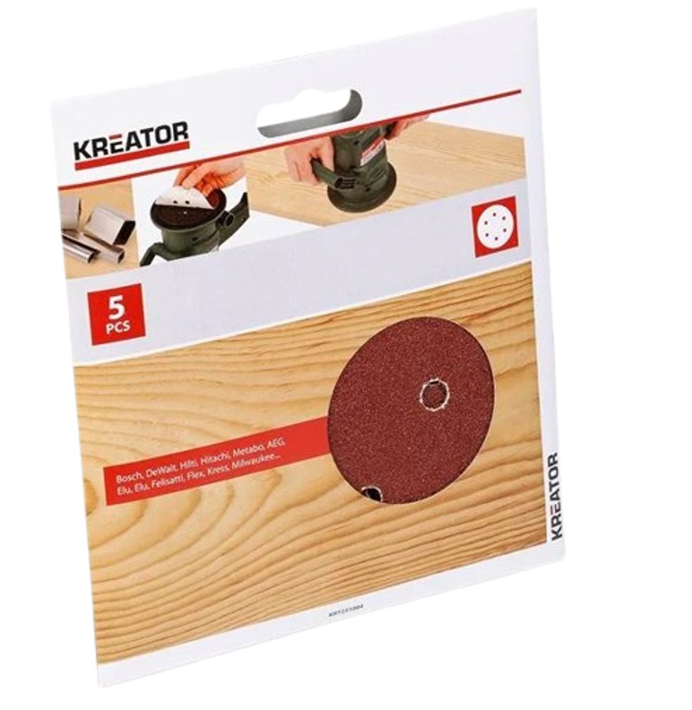 5x Brusný papír Kreator 115 mm G120 KRT230007 - Obrázek 2