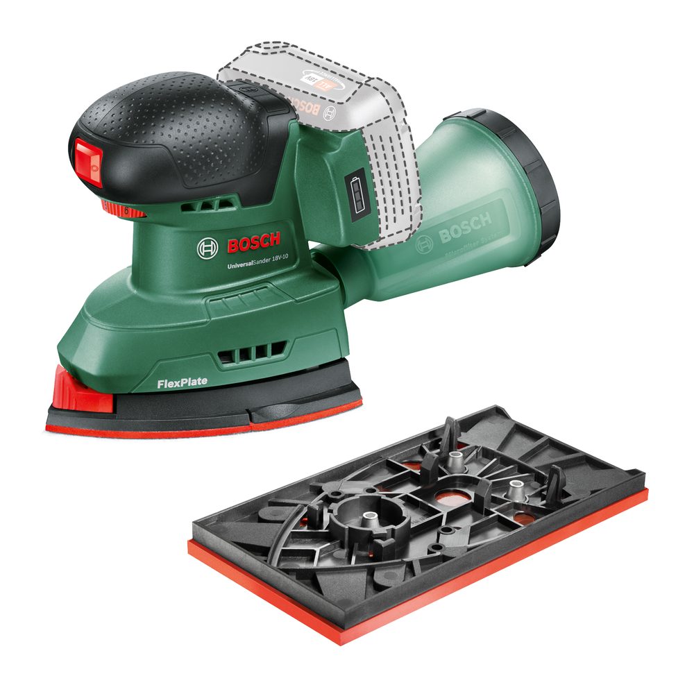 Aku vibrační bruska Bosch UniversalSander 18V-10 06033E3100 - Obrázek 2