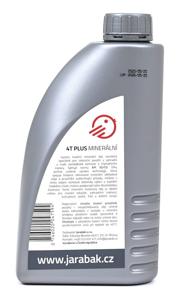 Olej Jarabák 4T PLUS - minerální 10W-30 - Obrázek 2