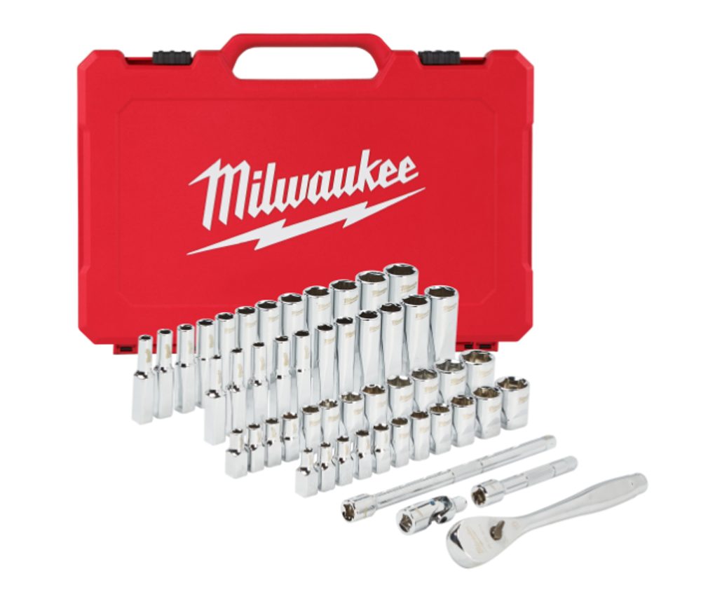 Sada ráčny a nástrčných klíčů Milwaukee 1/4″ 50 ks 4932464944 Sada ráčny a nástrčných klíčů Milwaukee 1/4″ 50 ks 4932464944