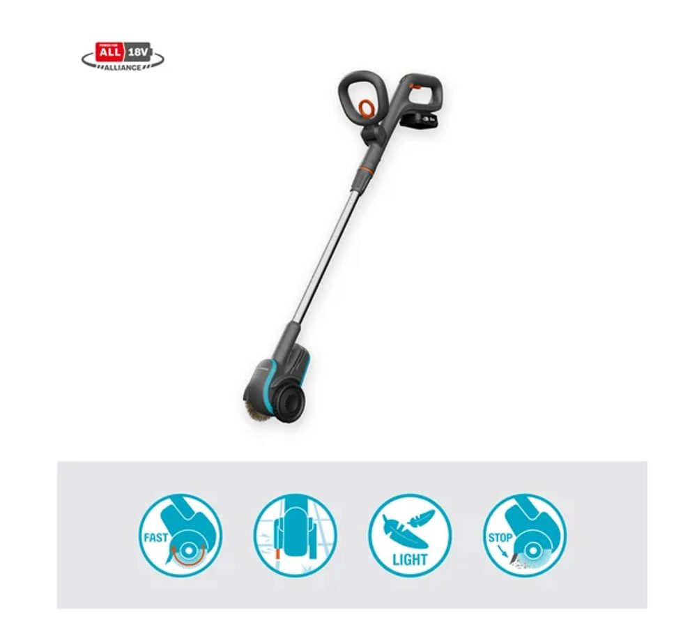 Aku čistič spár Gardena EasyWeed P4A sada 14820-20 - Obrázek 2