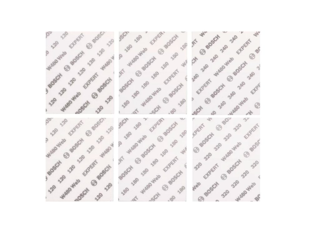 Sada brusných sítí Bosch EXPERT W480 6 ks 2608902431 - Obrázek 2