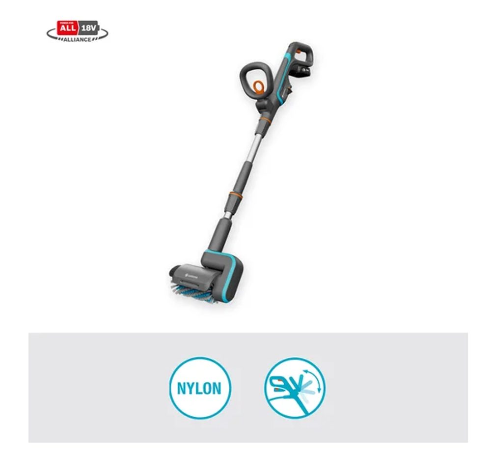 Aku multi čistič Gardena AquaBrush Patio P4A sada 14841-20 - Obrázek 2