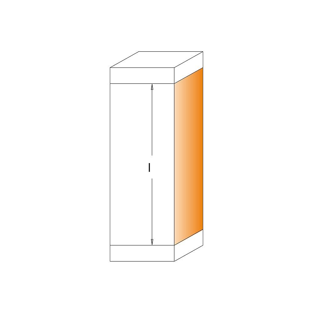 Ořezávací žiletková fréza IGM F043 se 2 ložisky - D19x50 2B19 L110 S=12 HW - Obrázek 2
