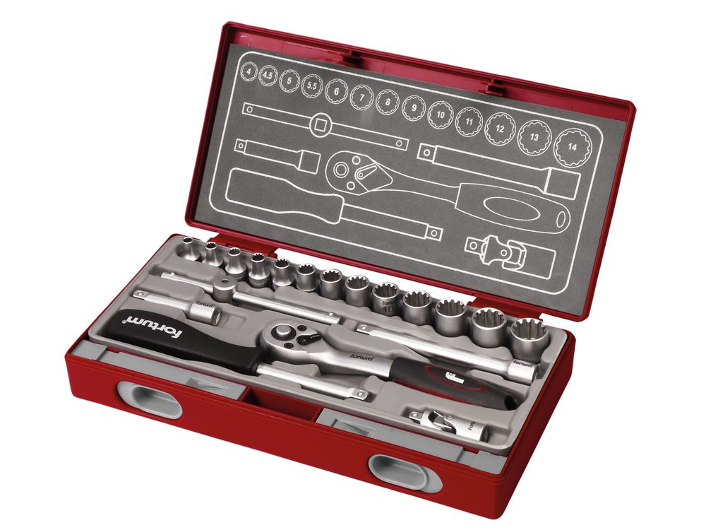 Gola sada 1/4″ 19 ks FORTUM 4700031 Gola sada 1/4″ 19 ks FORTUM 4700031