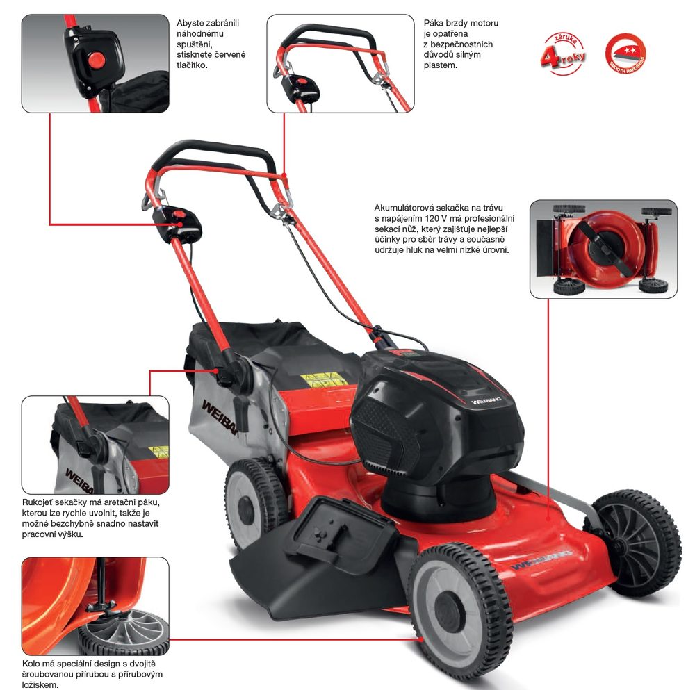 Aku sekačka Weibang WB 452 SE - Obrázek 2