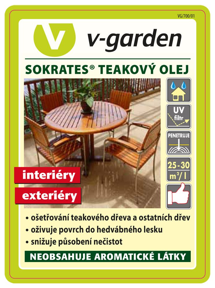 Sokrates Olej teakový 0,6 l čirý - Obrázek 2