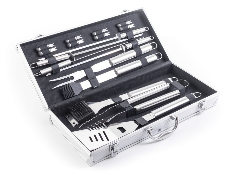 Grilovací nářadí G21 17 ks, hliníkový kufr Grilovací nářadí G21 17 ks, hliníkový kufr