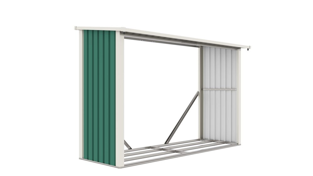 Přístřešek na dřevo G21 WOH 335 – 242 x 89 cm, zelený Přístřešek na dřevo G21 WOH 335 – 242 x 89 cm, zelený