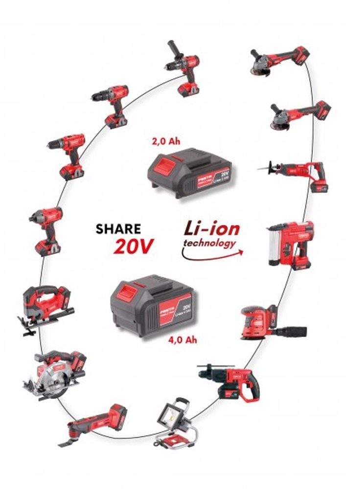 Aku vrtací kladivo FESTA SHARE20V 28025 - Obrázek 2