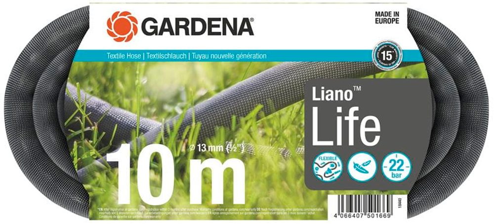 Zahradní textilní hadice Gardena Liano™ Life 1/2″ 10 m 18440-20 Zahradní textilní hadice Gardena Liano™ Life 1/2″ 10 m 18440-20