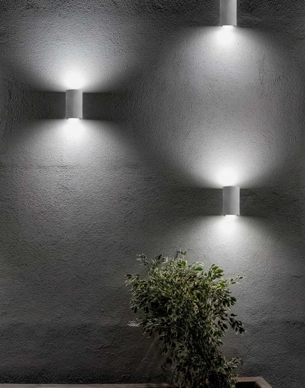 Svítidlo Nova Luce CADMO R WALL GREY 2 nástěnné, IP 65, 2x3 W - Obrázek 2