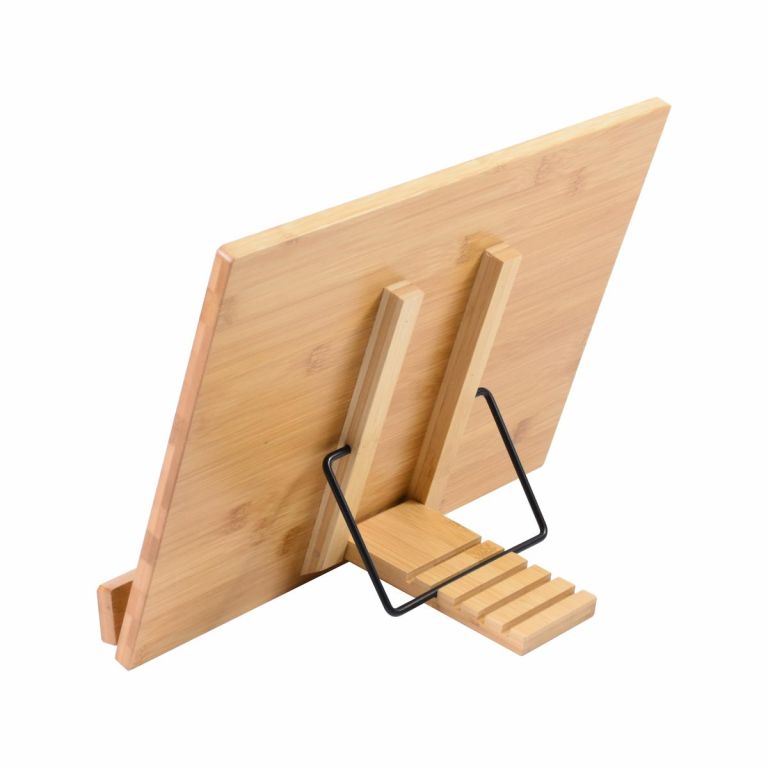 Designový bambusový držák na knihy, 39 x 28 x 4,2 cm - Obrázek 2