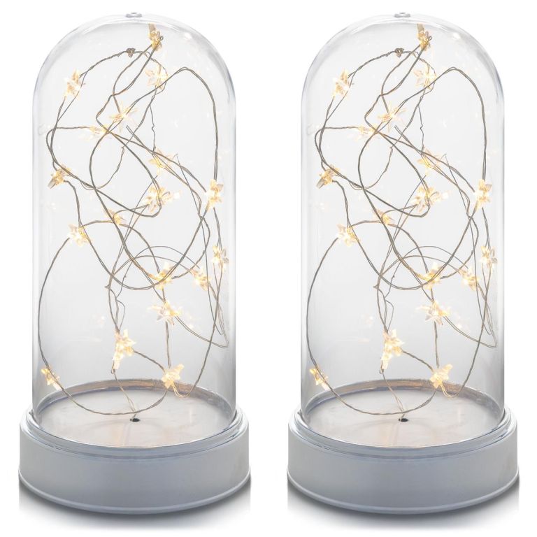 Sada vánočních svítících kopulí 20 LED, teple bílá, 2 ks Sada vánočních svítících kopulí 20 LED, teple bílá, 2 ks