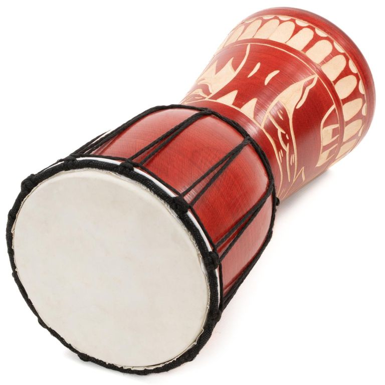 Dětský buben Djembe, slon, ručně vyráběný, 30 cm - Obrázek 2
