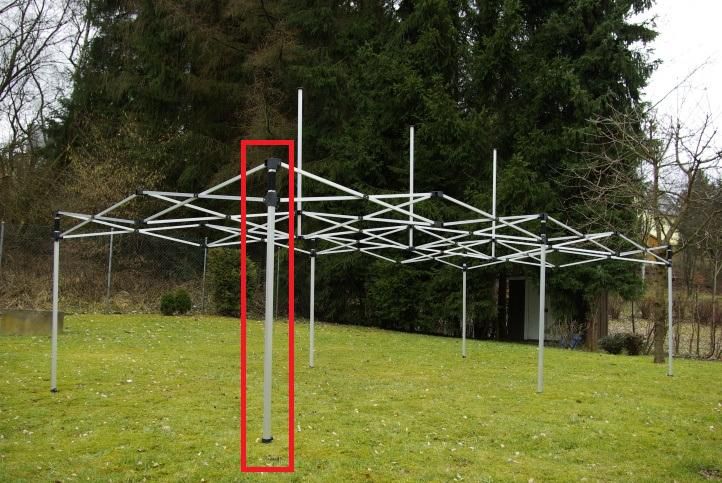 Garthen PROFI 2323 Stojná noha – náhradní díl k našim skládacím stanům - Obrázek 2