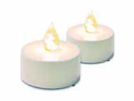 Nexos 42984 Dekorativní sada - 2 čajové svíčky - bílá - Obrázek 2