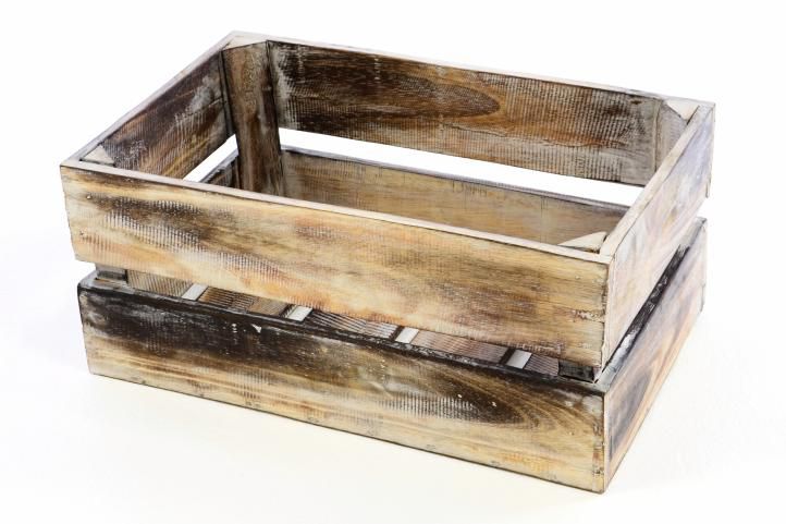 Divero VINTAGE 51362 Dřevěná bedýnka hnědá – 44 x 28 x 19 cm Divero VINTAGE 51362 Dřevěná bedýnka hnědá – 44 x 28 x 19 cm