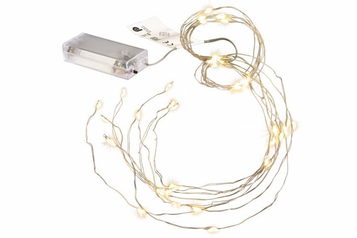 Nexos 60384 sada 2 ks světelný déšť – 48 LED teplá bílá, 8 stříbrných drátů po 6 LED na baterie Nexos 60384 sada 2 ks světelný déšť – 48 LED teplá bílá, 8 stříbrných drátů po 6 LED na baterie