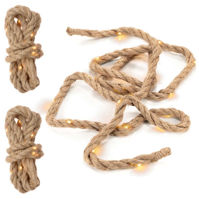 Sada LED dekoračního lana, 25 LED, teplá bílá, 3 ks Sada LED dekoračního lana, 25 LED, teplá bílá, 3 ks