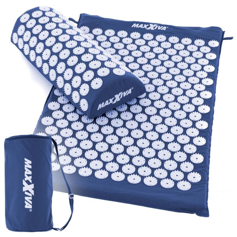 81551 MAXXIVA Akupresurní podložka s polštářem, 75×42 cm, modrá 81551 MAXXIVA Akupresurní podložka s polštářem, 75×42 cm, modrá