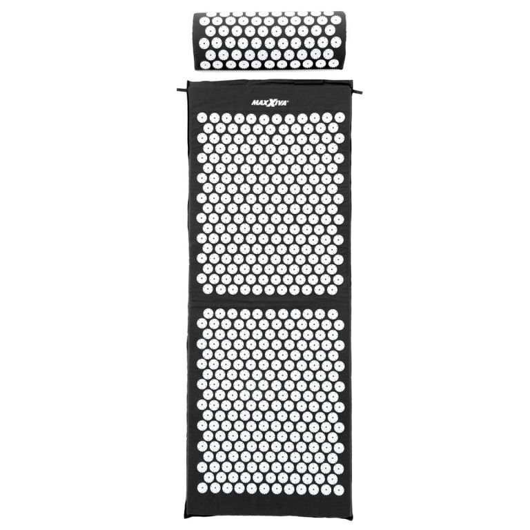 81653 MAXXIVA Akupresurní podložka s polštářem, 130x50 cm, černá - Obrázek 2