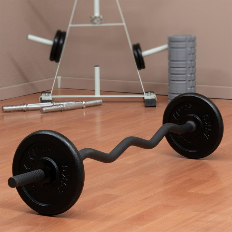 Maxxiva zakřivená tyč na nakládání, hvězdice, černá, 120 cm - Obrázek 2