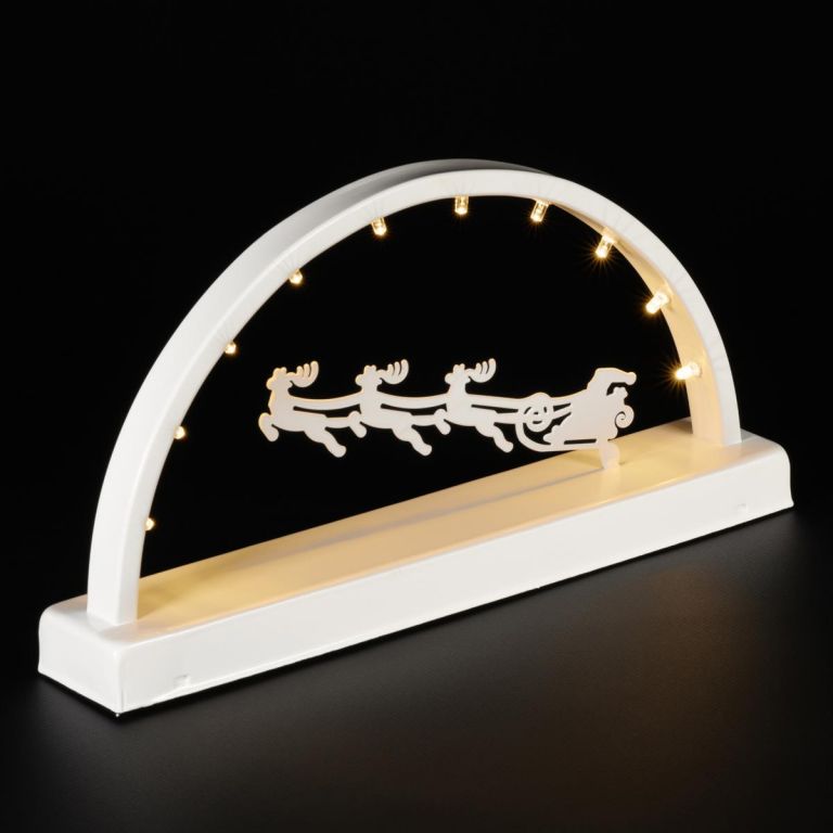 MAXXIVA® 86214 Metall Lichterbogen Schwibbogen 10 LED warm weiß Batterie Timer Weihnachten MAXXIVA® 86214 Metall Lichterbogen Schwibbogen 10 LED warm weiß Batterie Timer Weihnachten