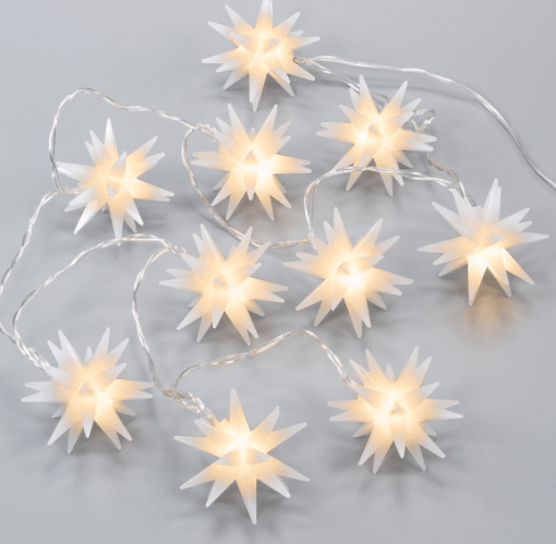 90843 Nexos Dekorativní LED řetěz - hvězda - 10 LED, teple bílá MINI - Obrázek 2