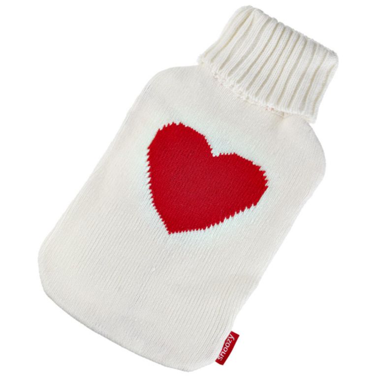 Termofor - nahřívací lahev Snoozy 2L s obalem SRDCE - Obrázek 2