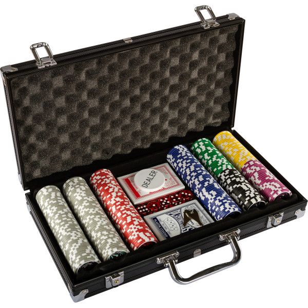 GamesPlanet® Poker set Black Edition, 300 ks žetonů 1 - 1000 - Obrázek 2