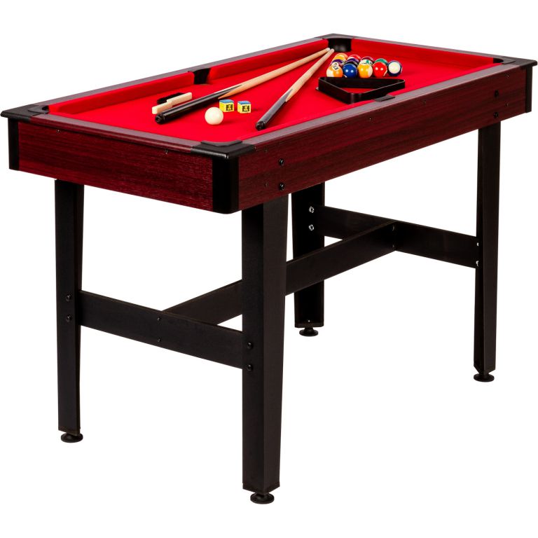 57276 GamesPlanet® Kulečníkový stůl pool biliard 4 ft, červený 57276 GamesPlanet® Kulečníkový stůl pool biliard 4 ft, červený