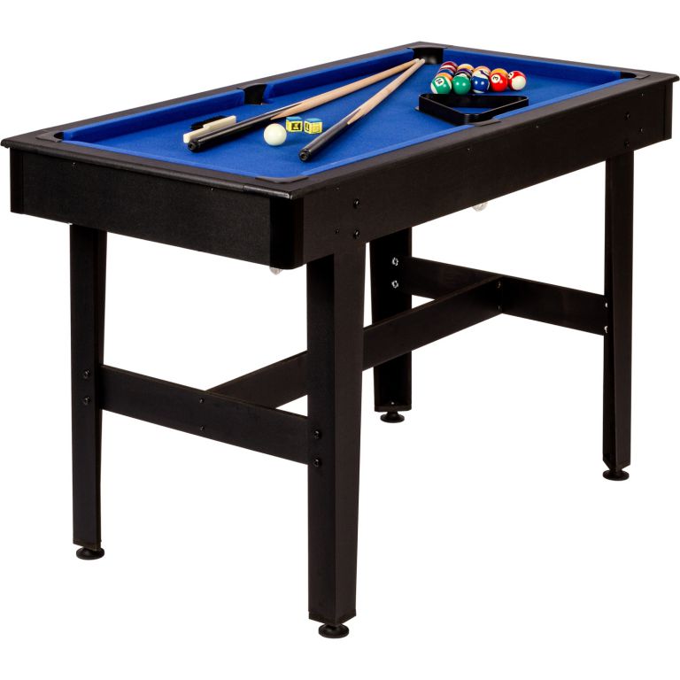57277 GamesPlanet® Kulečníkový stůl pool biliard 4 ft, modrý 57277 GamesPlanet® Kulečníkový stůl pool biliard 4 ft, modrý