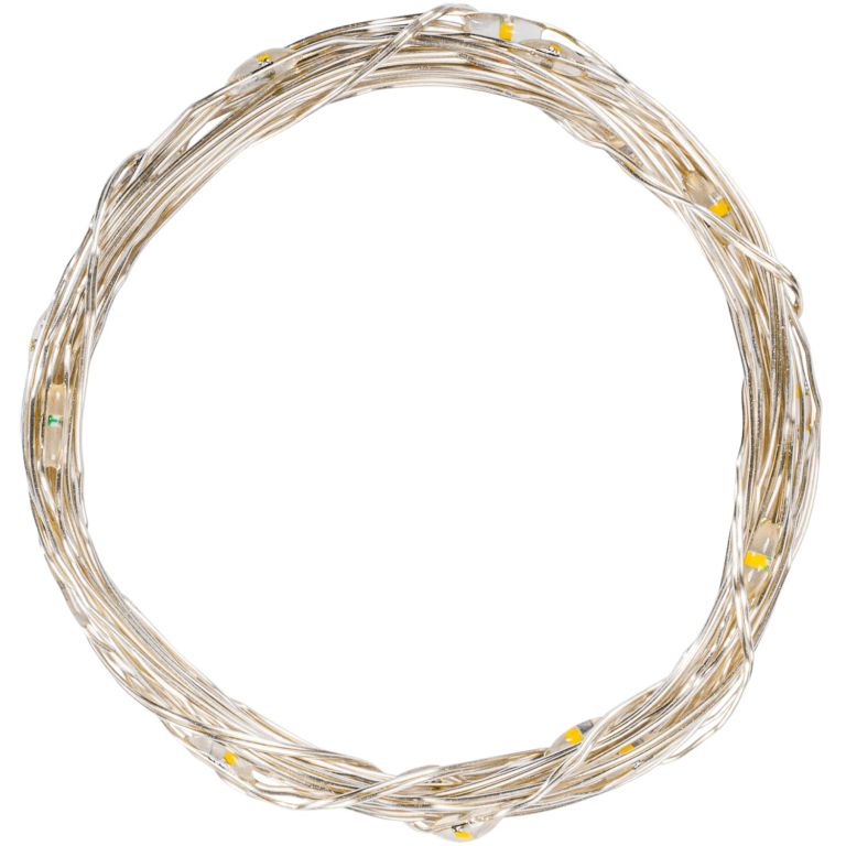 VOLTRONIC 10 ks 25 LED světelných řetězů, studená bílá, bat - Obrázek 2