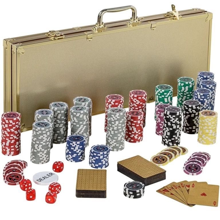 GamesPlanet Poker set Gold Edition, 500 laser žetonů GamesPlanet Poker set Gold Edition, 500 laser žetonů