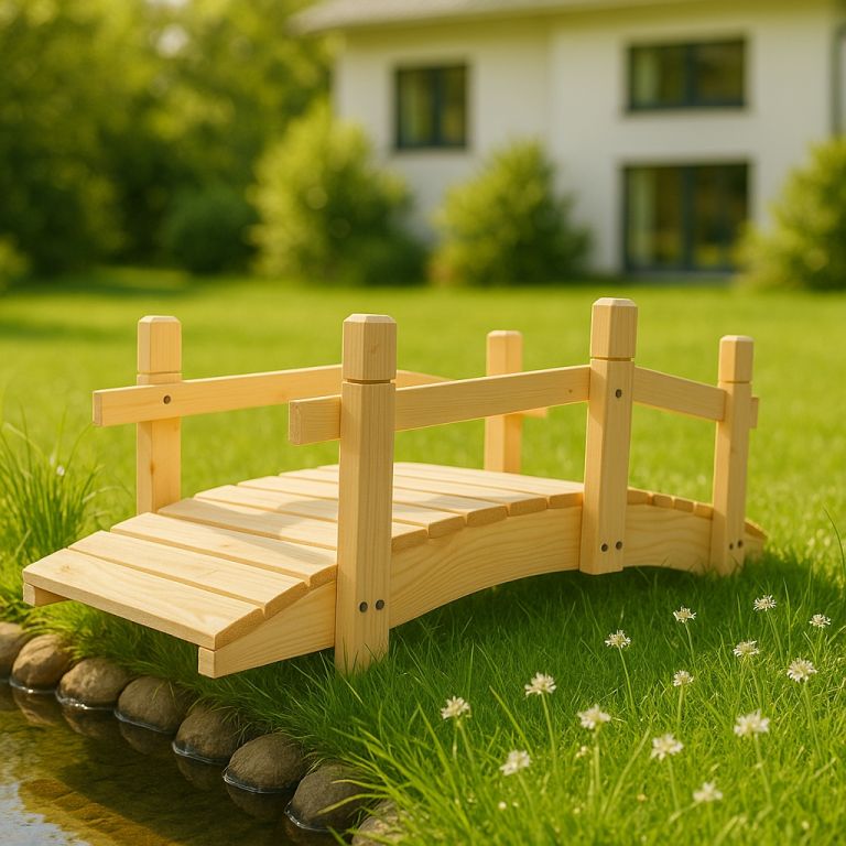 Gaboni 55172 Zahradní dřevěný můstek – bez povrchové úpravy – 71 cm Gaboni 55172 Zahradní dřevěný můstek – bez povrchové úpravy – 71 cm