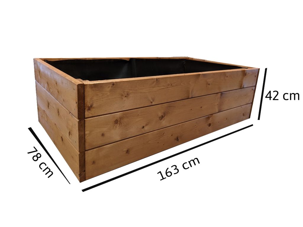 Gaboni 87428 Dřevěný vyvýšený záhon 163 x 78 x 42 cm - Obrázek 2