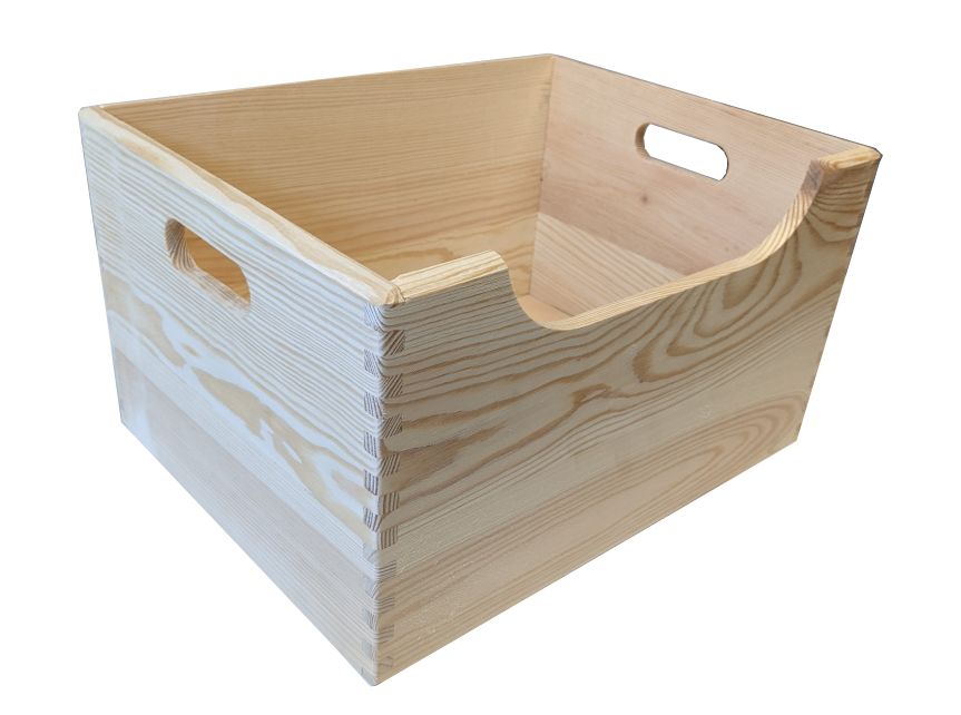 Gaboni 91639 Dřevěná bedýnka s výřezem, 40 x 30 x 22 cm Gaboni 91639 Dřevěná bedýnka s výřezem, 40 x 30 x 22 cm